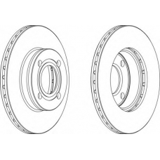 DDF256-1 FERODO Тормозной диск