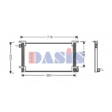 402040N AKS DASIS Конденсатор, кондиционер