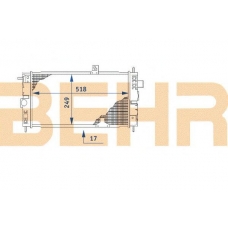 2110408 BEHR Radiator