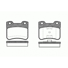 0247.10 REMSA Комплект тормозных колодок, дисковый тормоз