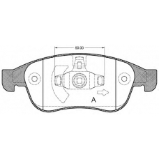 BPA1248.10 OPEN PARTS Комплект тормозных колодок, дисковый тормоз