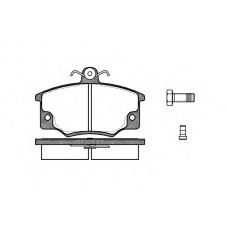 0146.44 REMSA Комплект тормозных колодок, дисковый тормоз
