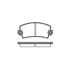 0021.00 QUINTON HAZELL Комплект тормозных колодок, дисковый тормоз