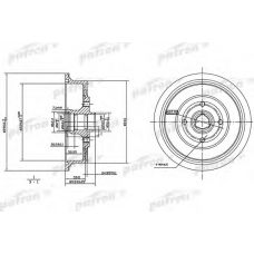 PDR1200 PATRON Тормозной барабан