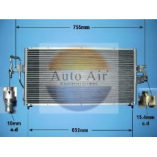 16-1229 AUTO AIR GLOUCESTER Конденсатор, кондиционер