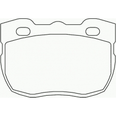 MLB115 MINTEX Комплект тормозных колодок, дисковый тормоз