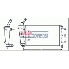 2100141 KUHLER SCHNEIDER Радиатор, охлаждение двигател