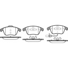 P13193.11 WOKING Комплект тормозных колодок, дисковый тормоз