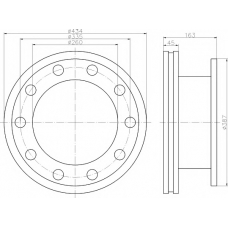 CVD698 DON Тормозной диск