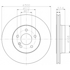 8DD 355 111-851 HELLA PAGID Тормозной диск