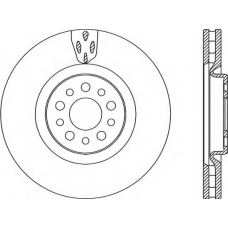 BDA2191.20 OPEN PARTS Тормозной диск