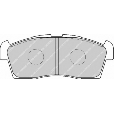 FSL1812 FERODO Комплект тормозных колодок, дисковый тормоз