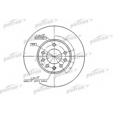 PBD2778 PATRON Тормозной диск