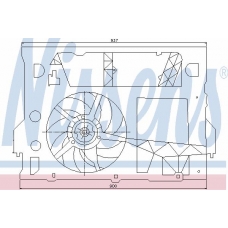 85244 NISSENS Вентилятор, охлаждение двигателя