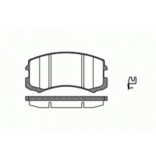 0965.01 REMSA Комплект тормозных колодок, дисковый тормоз