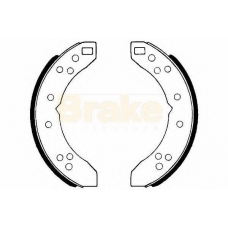 SH2017 BRAKE ENGINEERING Комплект тормозных колодок
