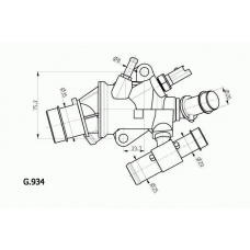 G.934.88 BEHR Термостат, охлаждающая жидкость