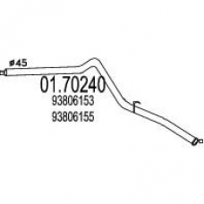 01.70240 MTS Труба выхлопного газа