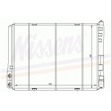 65230 NISSENS Радиатор, охлаждение двигателя