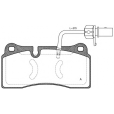 BPA0983.11 OPEN PARTS Комплект тормозных колодок, дисковый тормоз