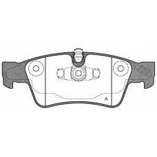 BPA0991.10 OPEN PARTS Комплект тормозных колодок, дисковый тормоз