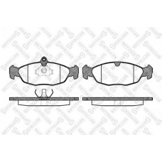 404 000-SX STELLOX Комплект тормозных колодок, дисковый тормоз