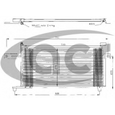 300347 ACR Конденсатор, кондиционер