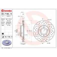 09.7196.1X BREMBO Тормозной диск