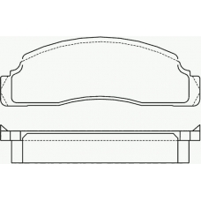 P 24 009 BREMBO Комплект тормозных колодок, дисковый тормоз