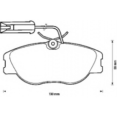571905S STOP Комплект тормозных колодок, дисковый тормоз