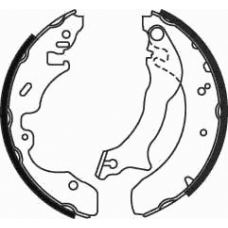 07390 KAWE Комплект тормозных колодок