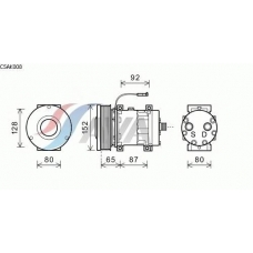 CSAK008 Prasco Компрессор, кондиционер