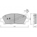 169.0 TRUSTING Комплект тормозных колодок, дисковый тормоз