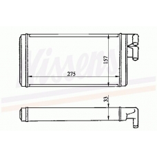 70220 NISSENS Теплообменник, отопление салона