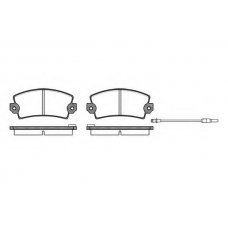 P1213.96 WOKING Комплект тормозных колодок, дисковый тормоз