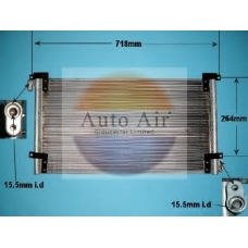 16-1165 AUTO AIR GLOUCESTER Конденсатор, кондиционер
