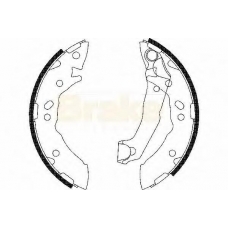 SH2550 BRAKE ENGINEERING Комплект тормозных колодок