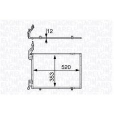 350203719000 MAGNETI MARELLI Конденсатор, кондиционер