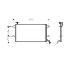 VW5137 AVA Конденсатор, кондиционер