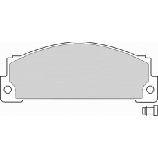 FD6429A NECTO Комплект тормозных колодок, дисковый тормоз