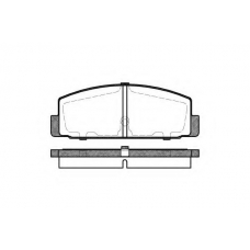 P0793.30 WOKING Комплект тормозных колодок, дисковый тормоз