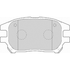 FD7098A NECTO Комплект тормозных колодок, дисковый тормоз