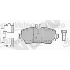 540892 VALEO Комплект тормозных колодок, дисковый тормоз