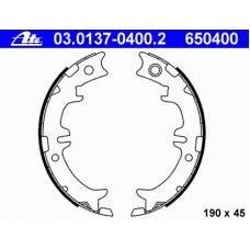 03.0137-0400.2 ATE Комплект тормозных колодок, стояночная тормозная с