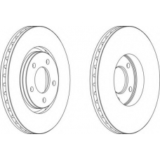 DDF1372 FERODO Тормозной диск