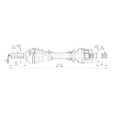 DRS6402.00 OPEN PARTS Приводной вал