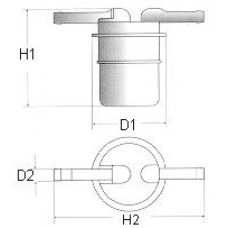 L103/606 CHAMPION Топливный фильтр