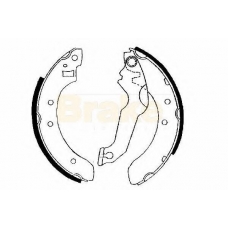 SH2171 BRAKE ENGINEERING Комплект тормозных колодок