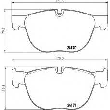 8DB 355 012-541 HELLA PAGID Комплект тормозных колодок, дисковый тормоз