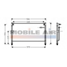27005118 VAN WEZEL Конденсатор, кондиционер